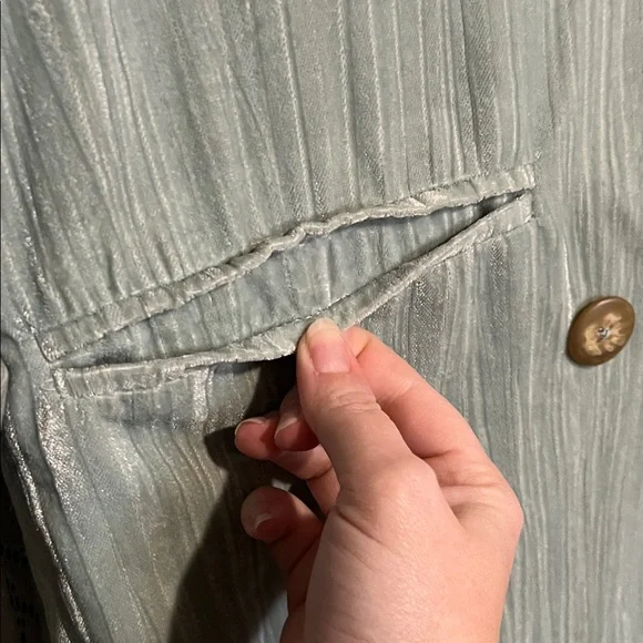 Free People Women's Double-Breasted Velvet Blazer - Picture 5 of 8